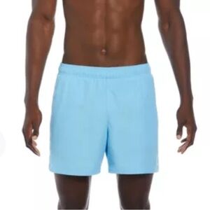 NIKE Swim Essential Lap 5 Volley Blue Shorts Size Medium